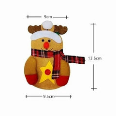 Cute Christmas Table Decoration Cutlery Bag/Santa Claus /Snowman/ Elk/ Kitchen Tableware Holder Pocket