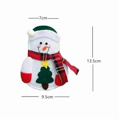 Cute Christmas Table Decoration Cutlery Bag/Santa Claus /Snowman/ Elk/ Kitchen Tableware Holder Pocket