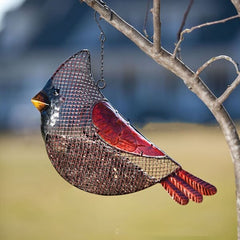 ⛄Solar Snowman Metal Mesh Bird Feeder🐦