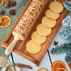 GINGERBREAD MEN ROLLING PIN