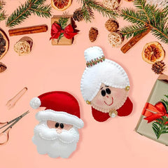 Christmas Couple Ornaments Template Set