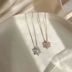 Snowflake Shining Crystal Necklace