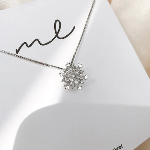 Snowflake Shining Crystal Necklace