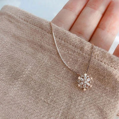 Snowflake Shining Crystal Necklace