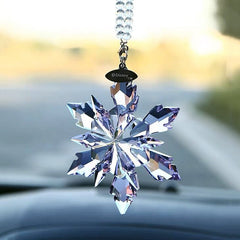 💎Crystal Ornament Snowflake Christmas Tree Ornament Decor Glass Car Pendant Festival Gift💎